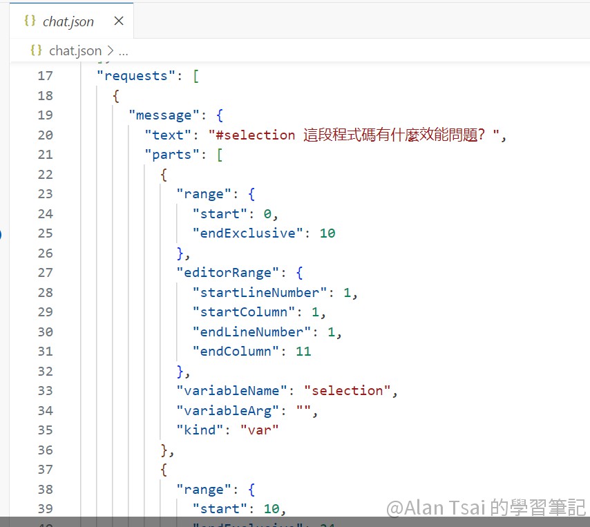 chat.json 的內容